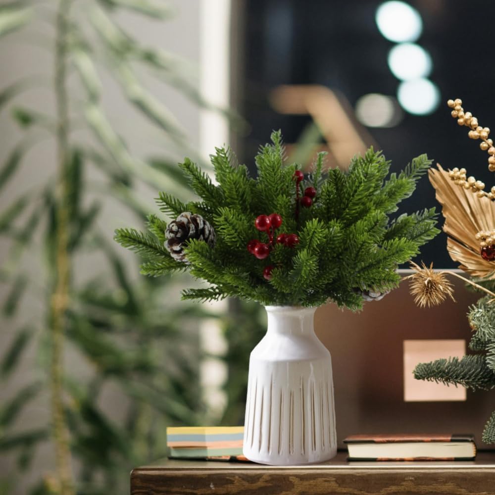 Christmas Tree Artificial - 20/50 個人工植物クリスマスツリーホームルームテーブル装飾屋外庭ガーデンアクセサリー家庭用品花瓶 Diy