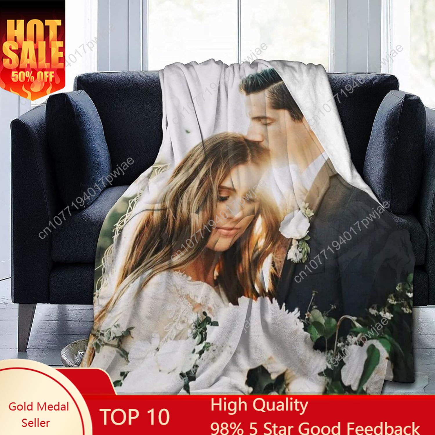 Christmas Throw Blanket - 写真とテキスト入りのカスタムブランケット、写真入りブランケット、パーソナライズされたフランネルスローブランケット、大人、子供、誕生日、クリスマス、ハロウィン用