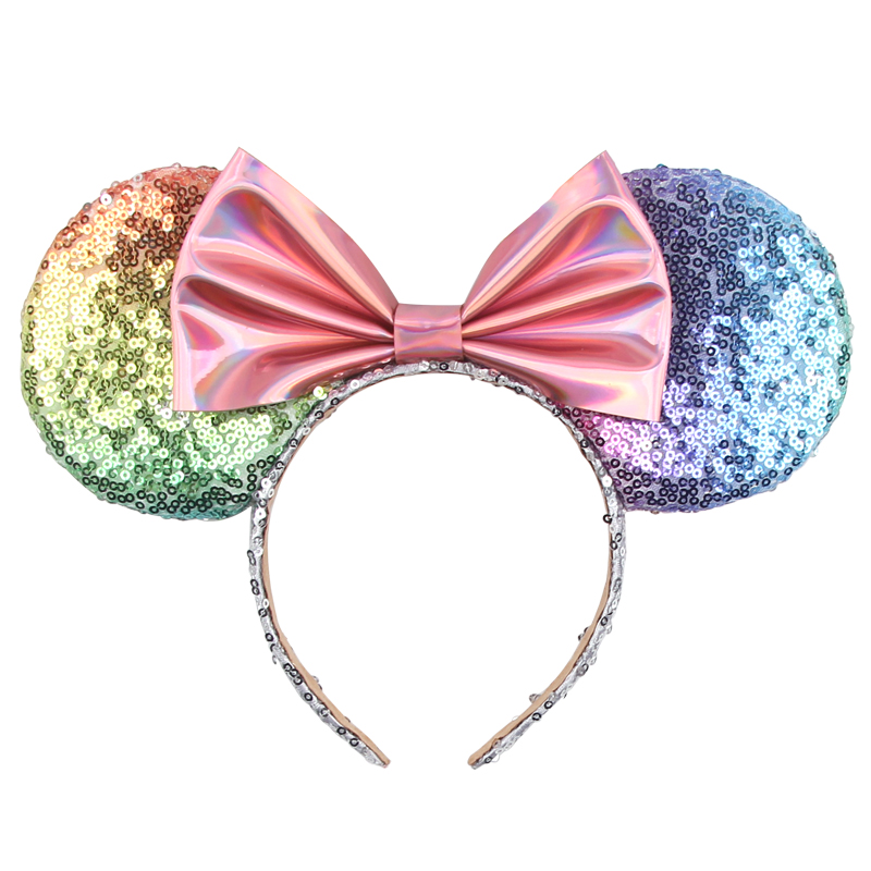 Ribbon Bow Gift - 新しいディズニービッグサイズミッキーマウス耳カチューシャウェーブポイントビッグ弓耳コスチュームヘッドバンドコスプレぬいぐるみ大人/子供ヘッドバンドギフト