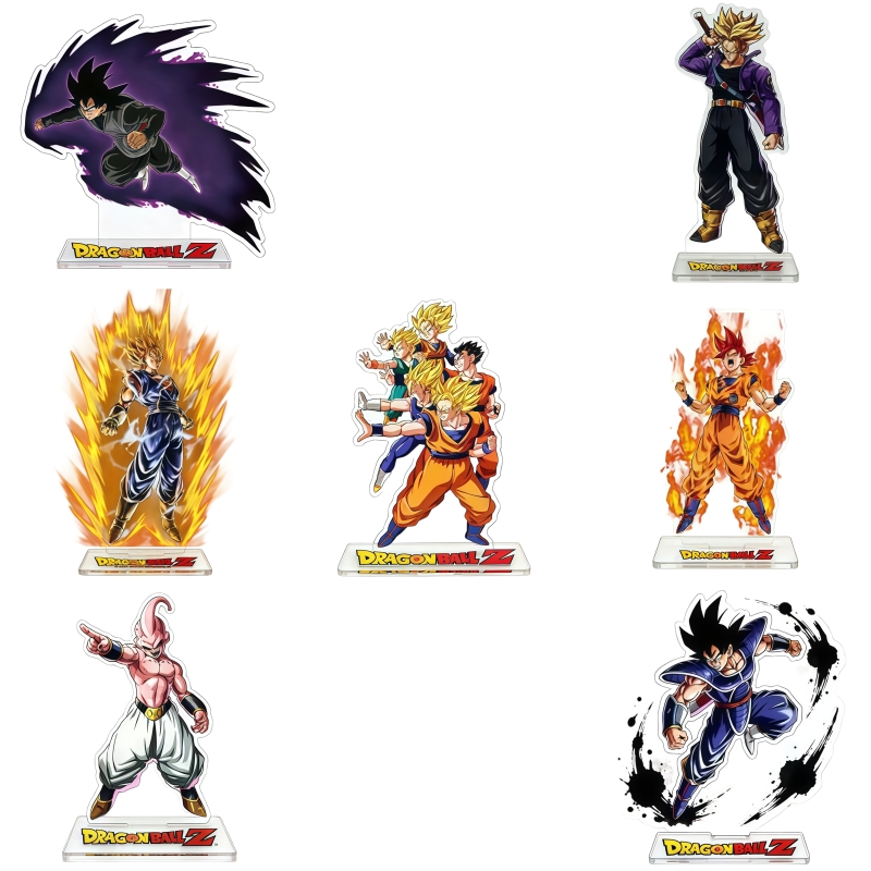 Ornament Ball Set - 漫画アニメドラゴンボールアクリルスタンド超サイヤ人透明高精細デスクトップ装飾部屋の装飾子供のおもちゃ