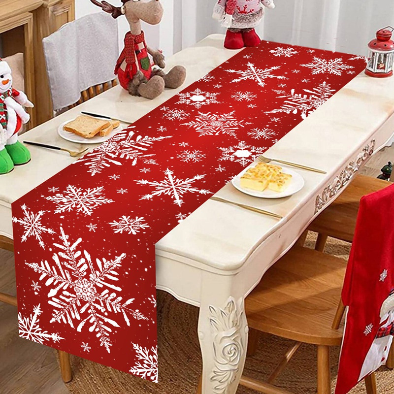 メリークリスマステーブルランナー クリスマステーブルカバー  - Christmas Table Runner のレビューと価格