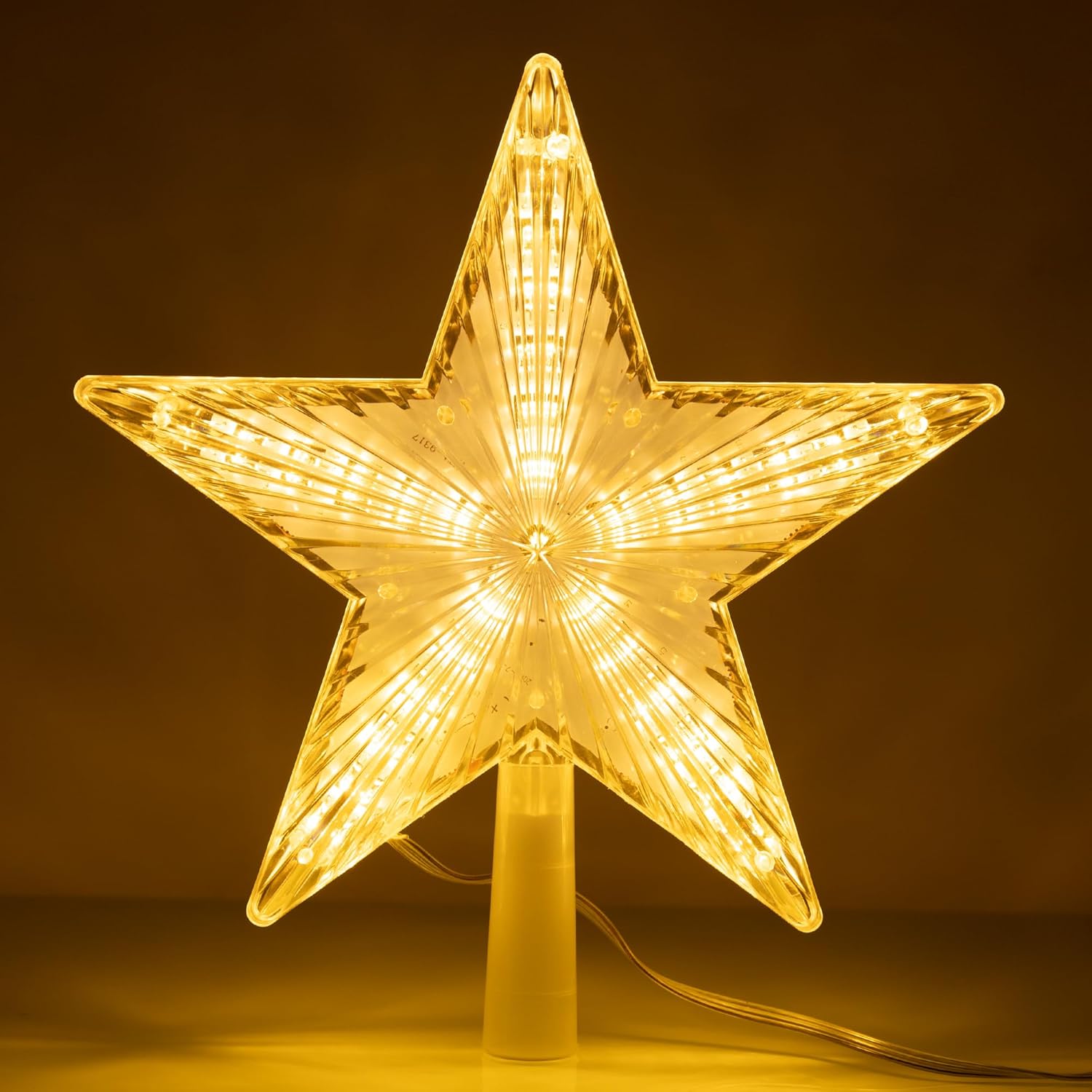15/19/23 センチメートルクリスマスツリートップスター - Star Tree Topper のレビューと価格