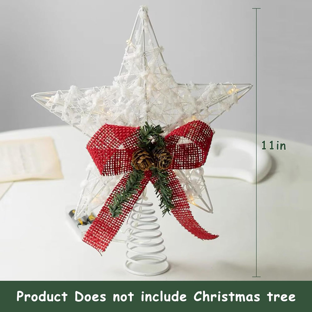 電池式LEDクリスマスツリースター、ツリートッパー、ツリーオ - Star Tree Topper のレビューと価格