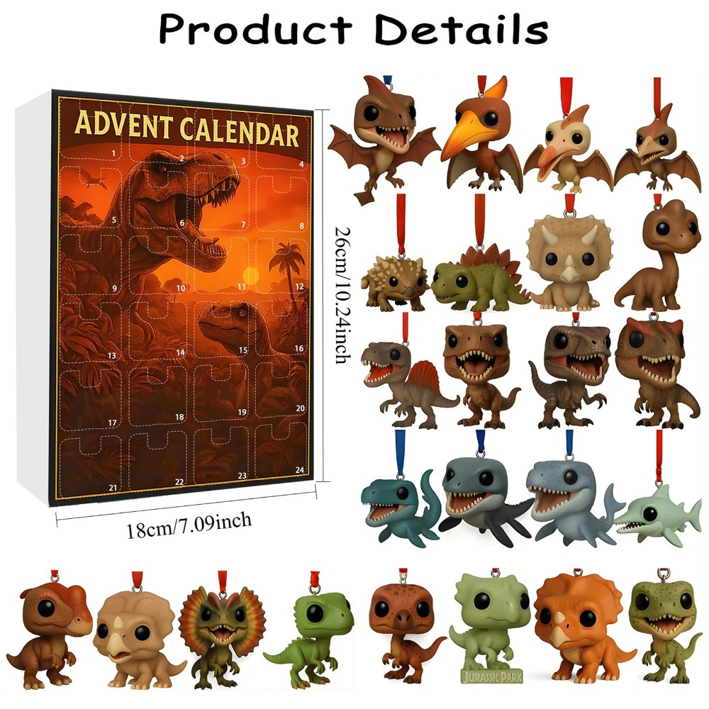 恐竜公園 クリスマス カウントダウン カレンダー 24個のサ - Advent Calendar Gift のレビューと価格