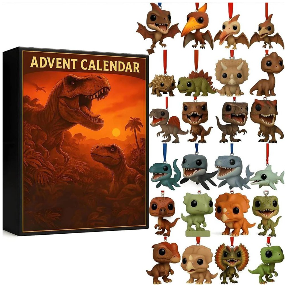 恐竜公園 クリスマス カウントダウン カレンダー 24個のサ - Advent Calendar Gift のレビューと価格