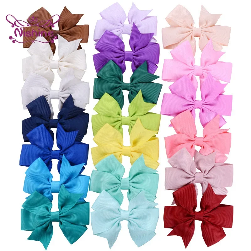 女の子用クリップ付きグログランリボン,ヘアアクセサリー,子供 - Ribbon Bow Gift のレビューと価格
